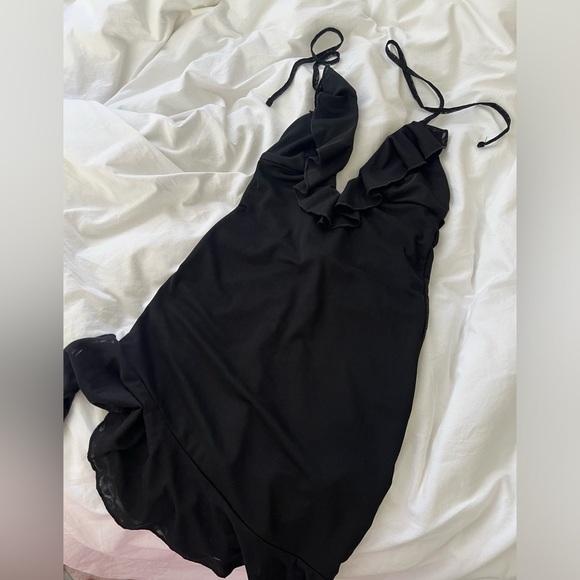 Edikted Soho Open Back Ruffle Mini Dress - Picture 10 of 10